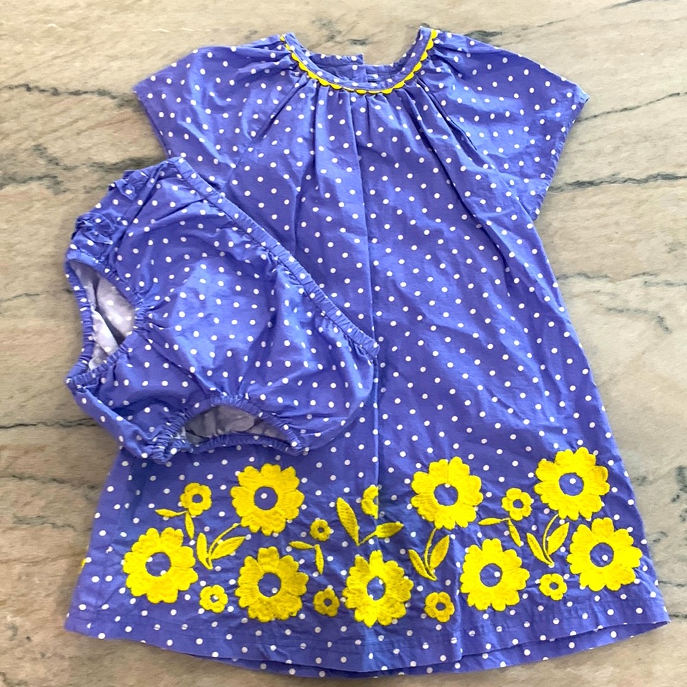 Mini Boden dress with bloomers. Worn once.